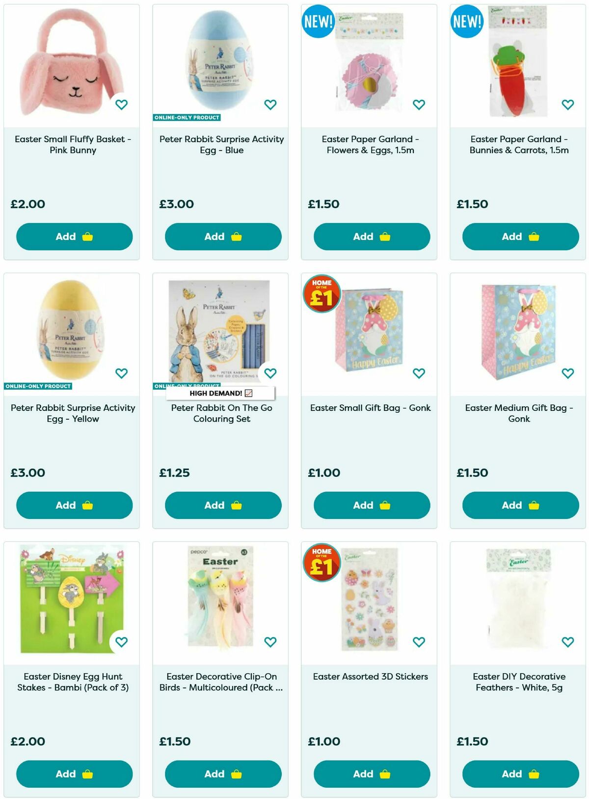 Poundland Easter Offers from 1 April