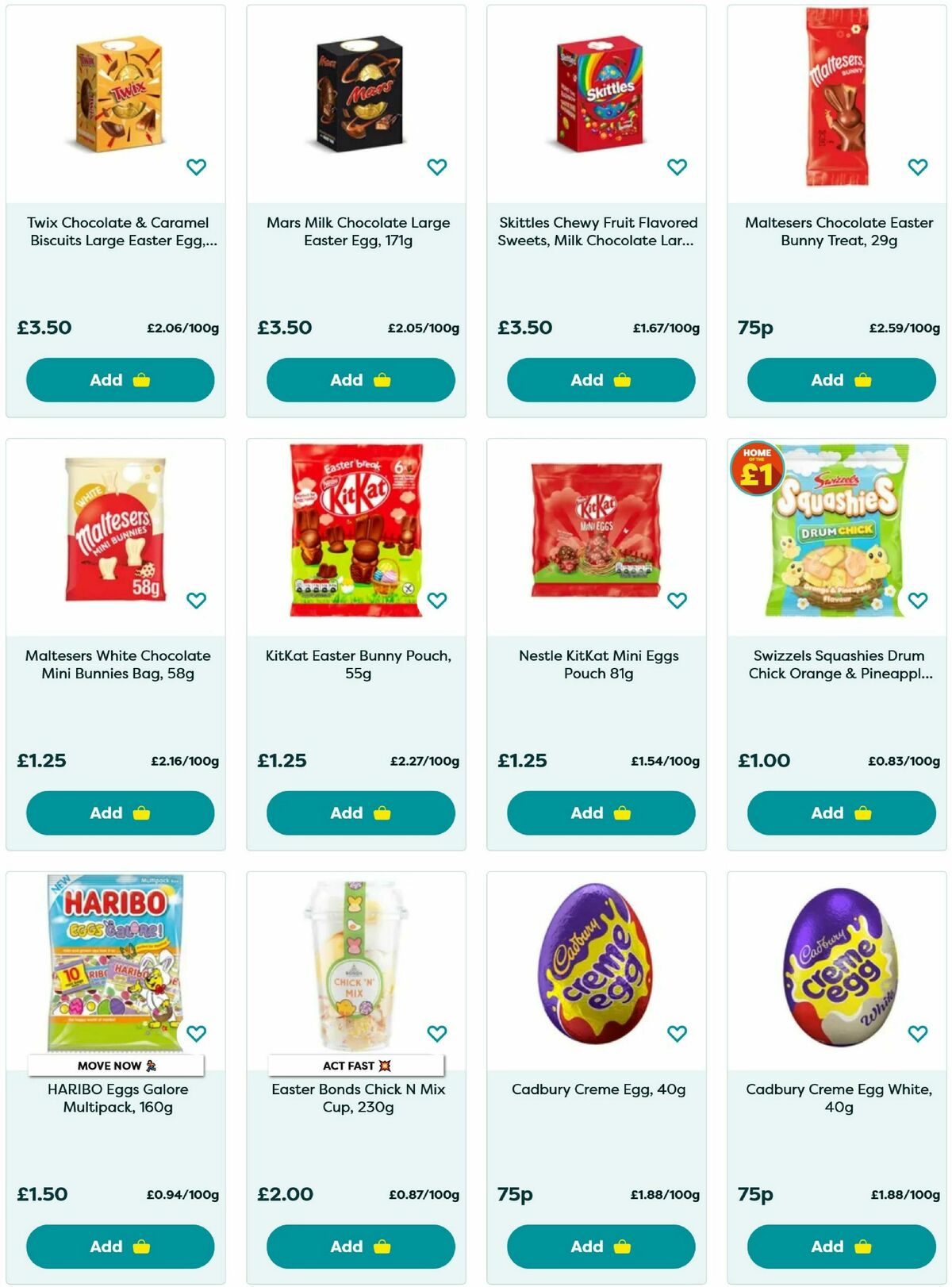 Poundland Easter Offers from 1 April