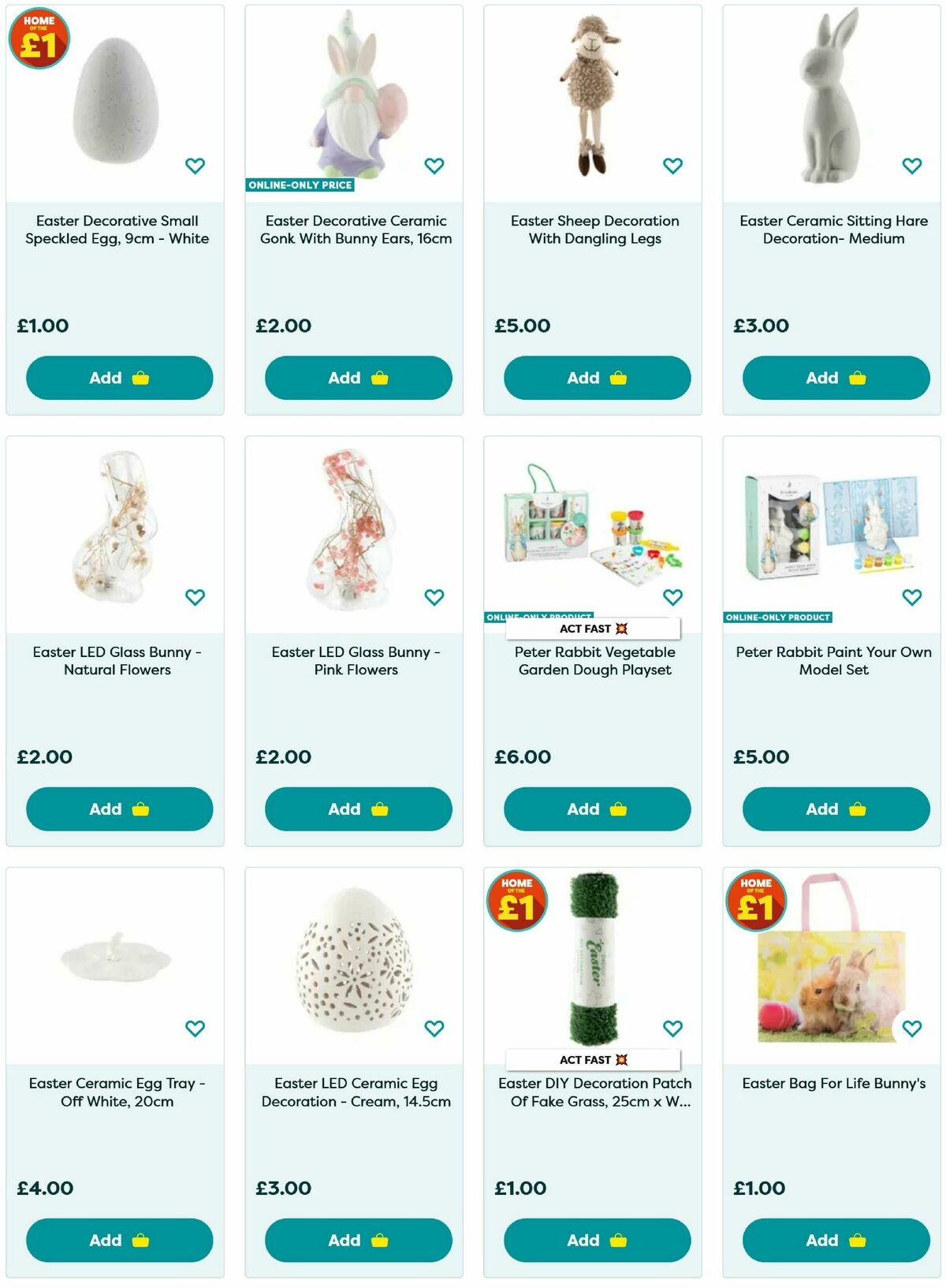 Poundland Easter Offers from 1 April