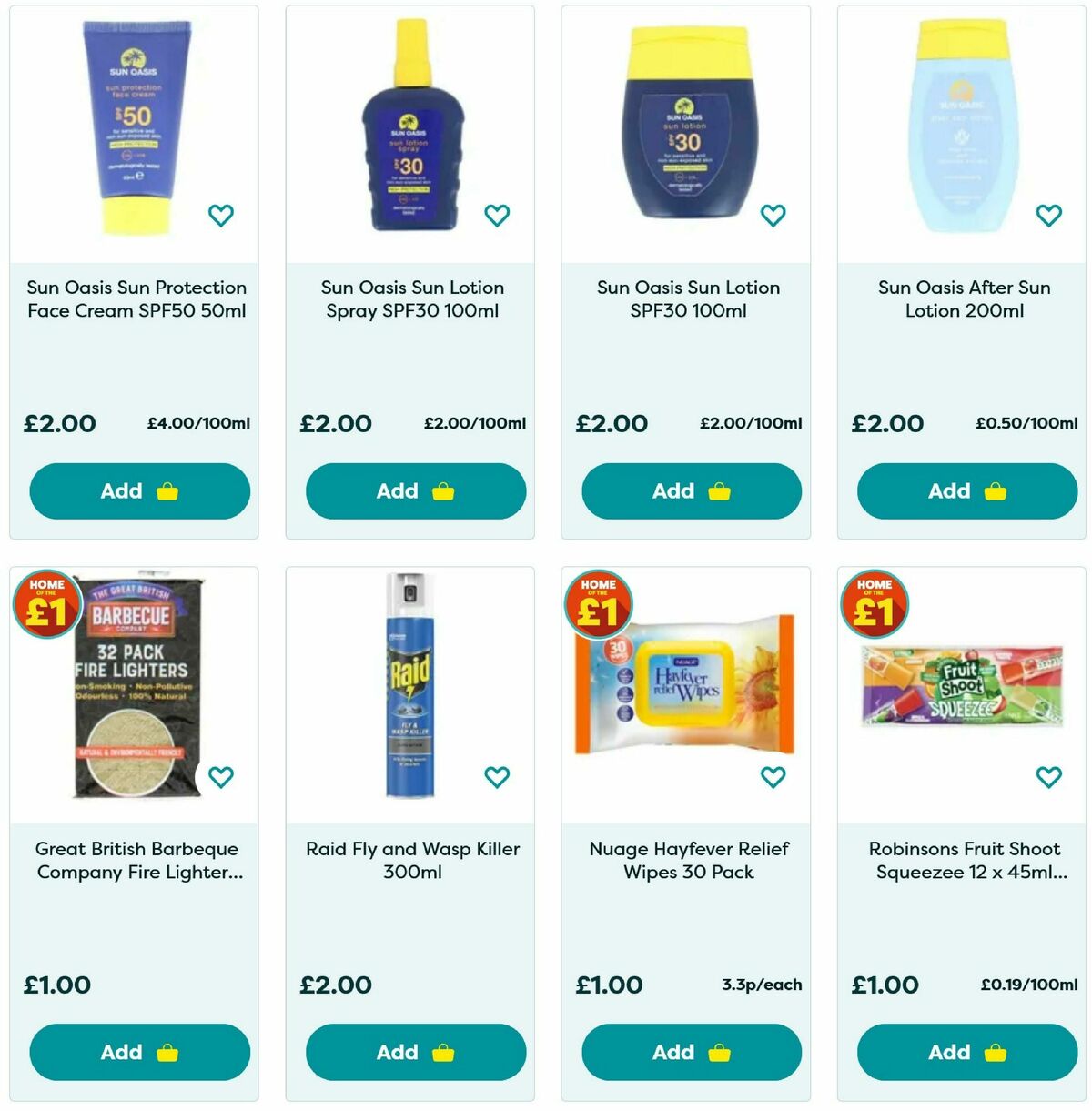 Poundland Summer Essentials Offers from 29 April