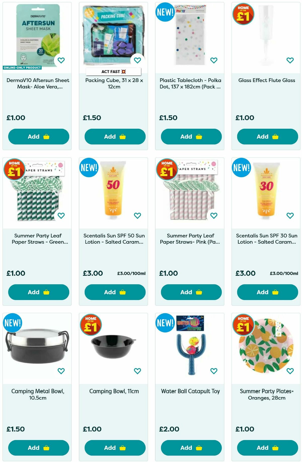 Poundland Summer Essentials Offers from 29 April