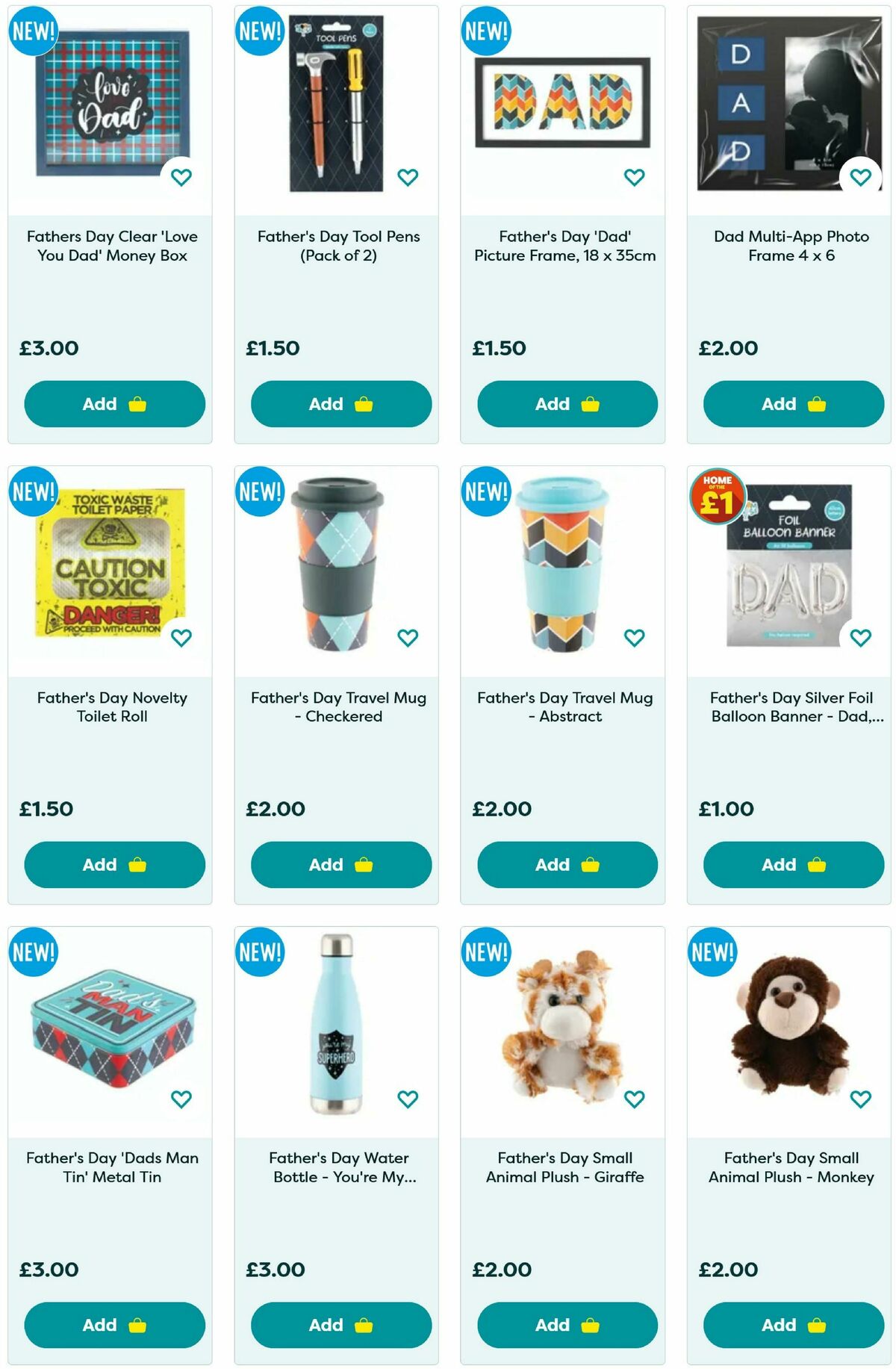 Poundland Father's Day Offers from 22 May