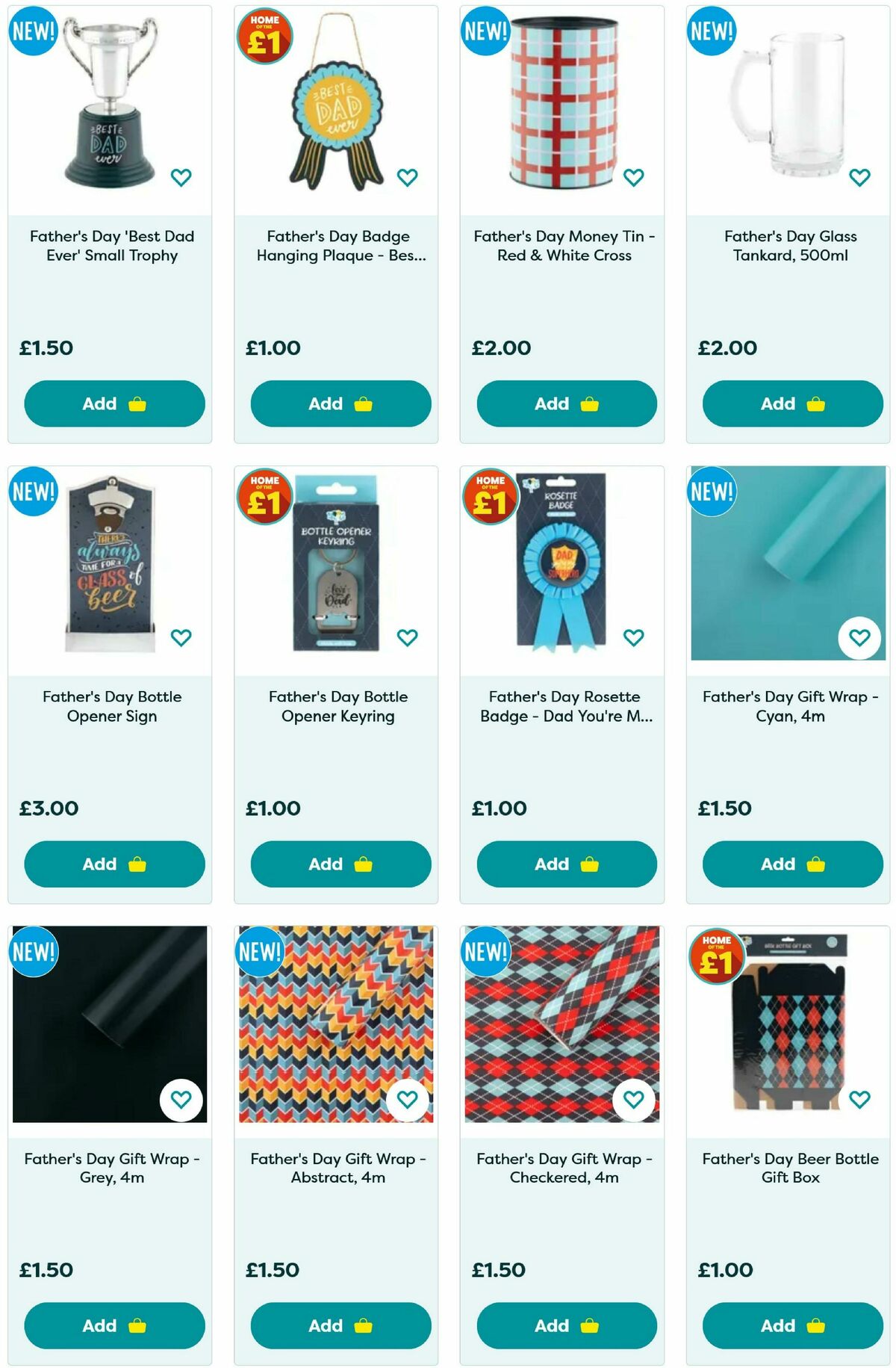 Poundland Father's Day Offers from 22 May