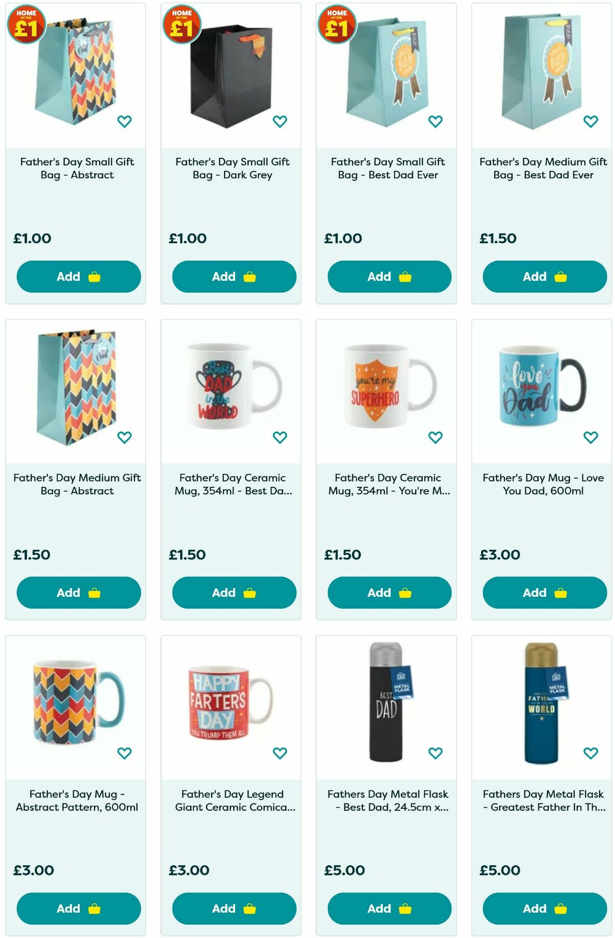 Poundland Father's Day Offers from 22 May