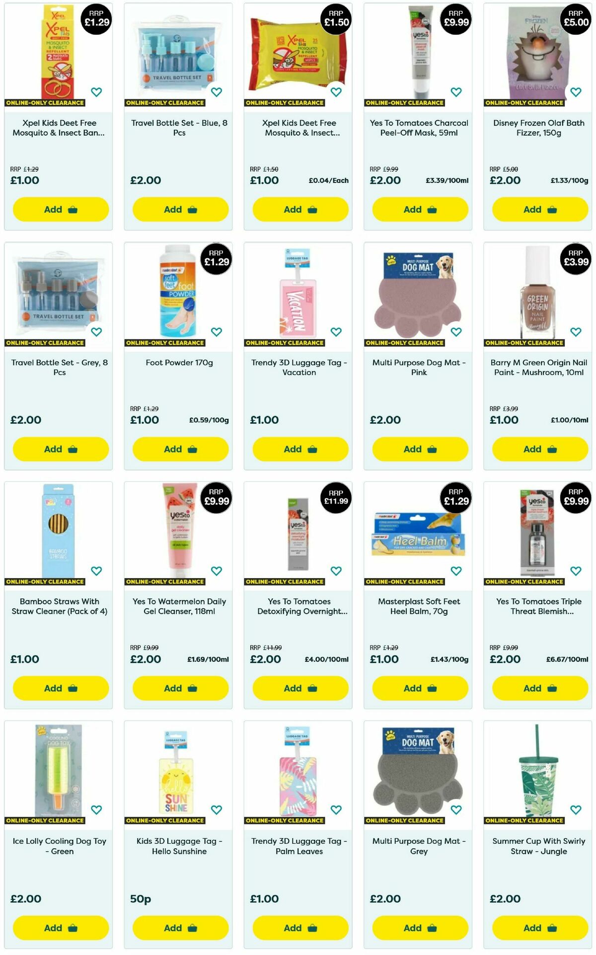 Poundland Clearance Offers from 22 July