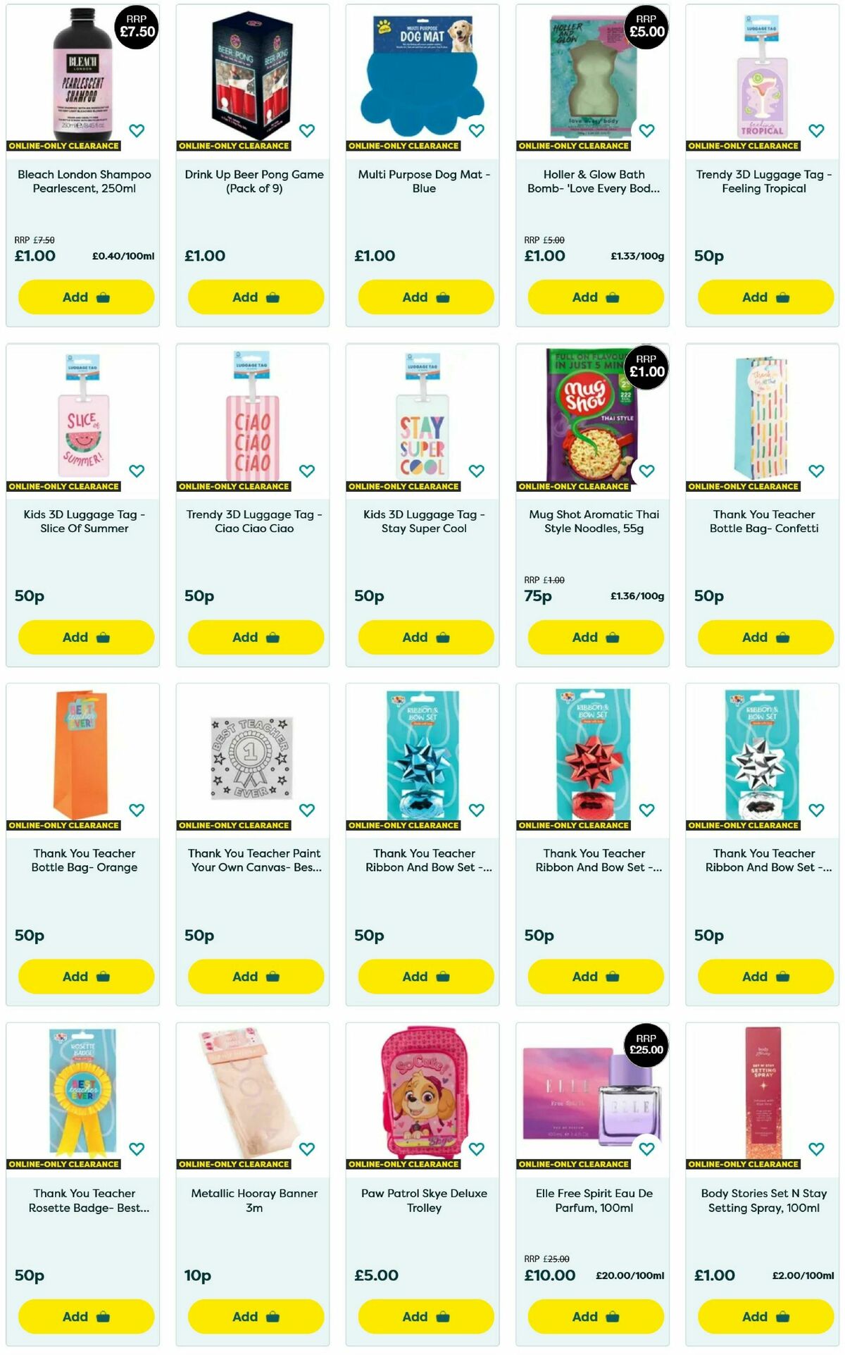Poundland Clearance Offers from 22 July