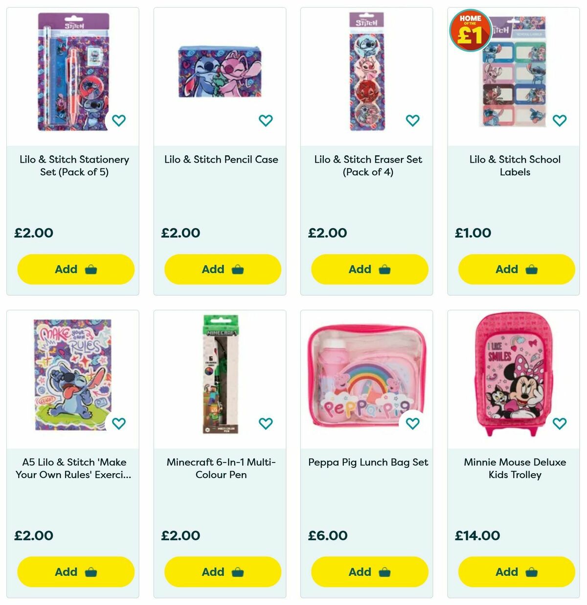 Poundland Back to School Offers from 19 August