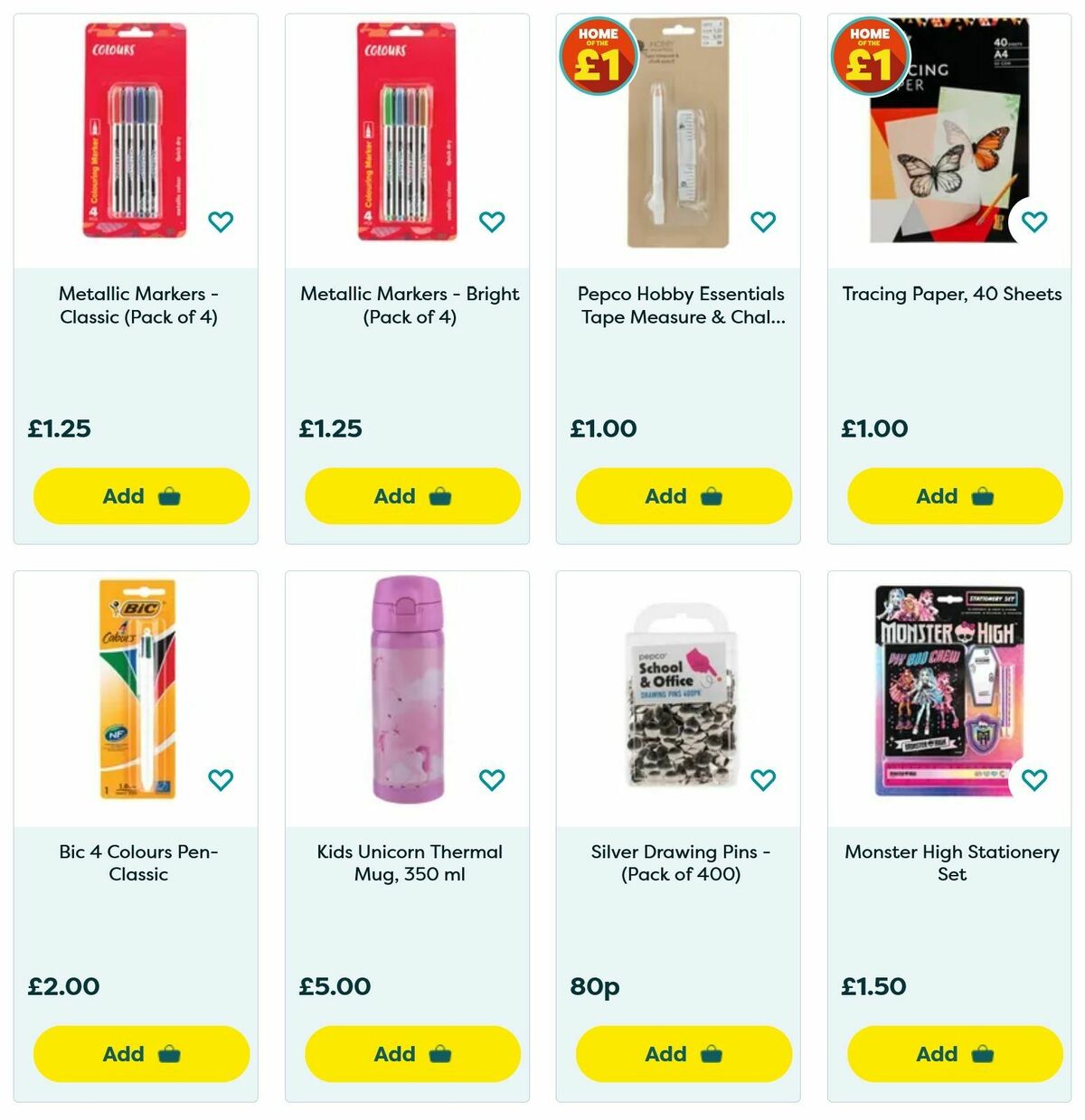 Poundland Back to School Offers from 19 August