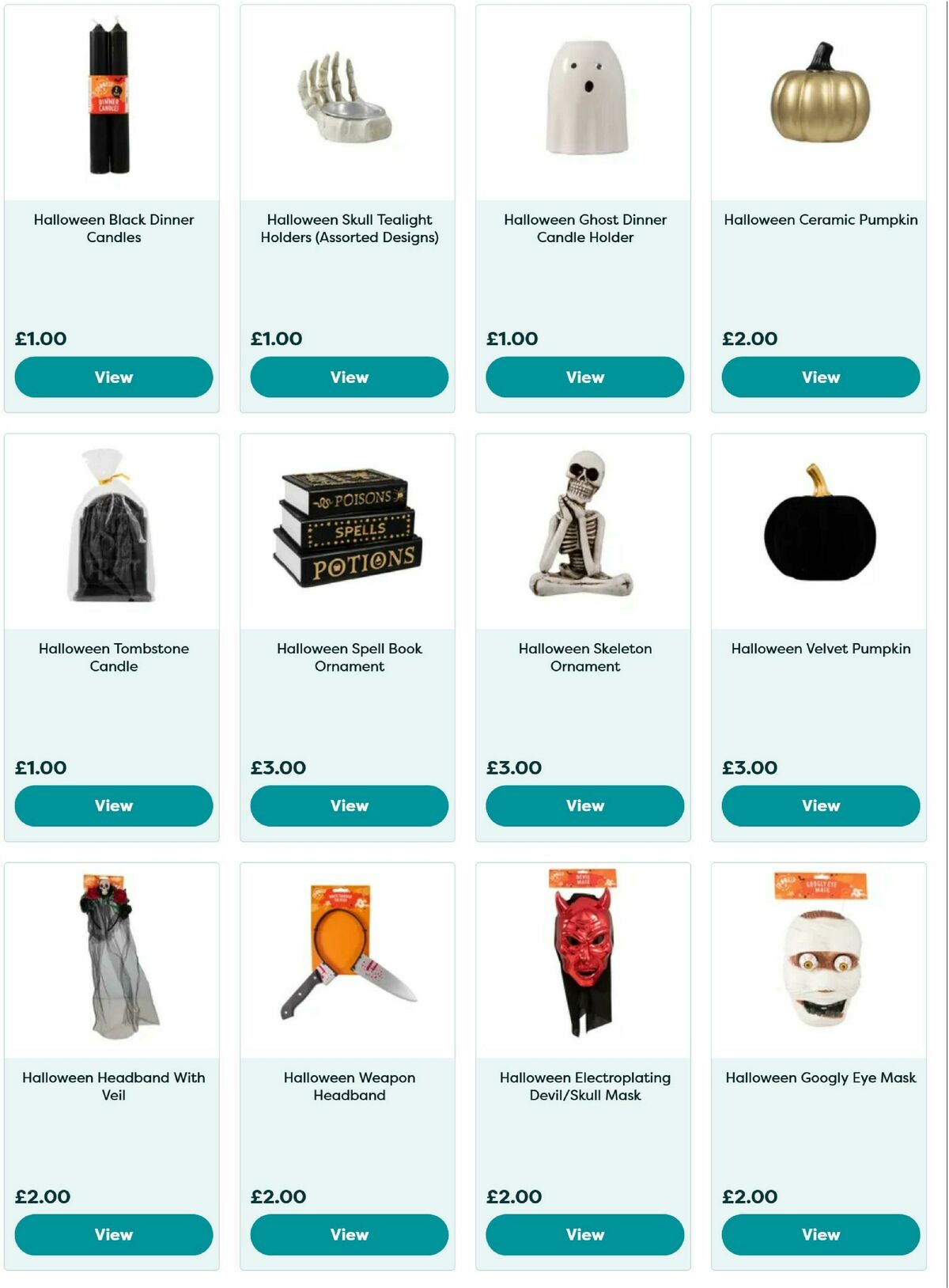 Poundland Halloween Offers from 24 September