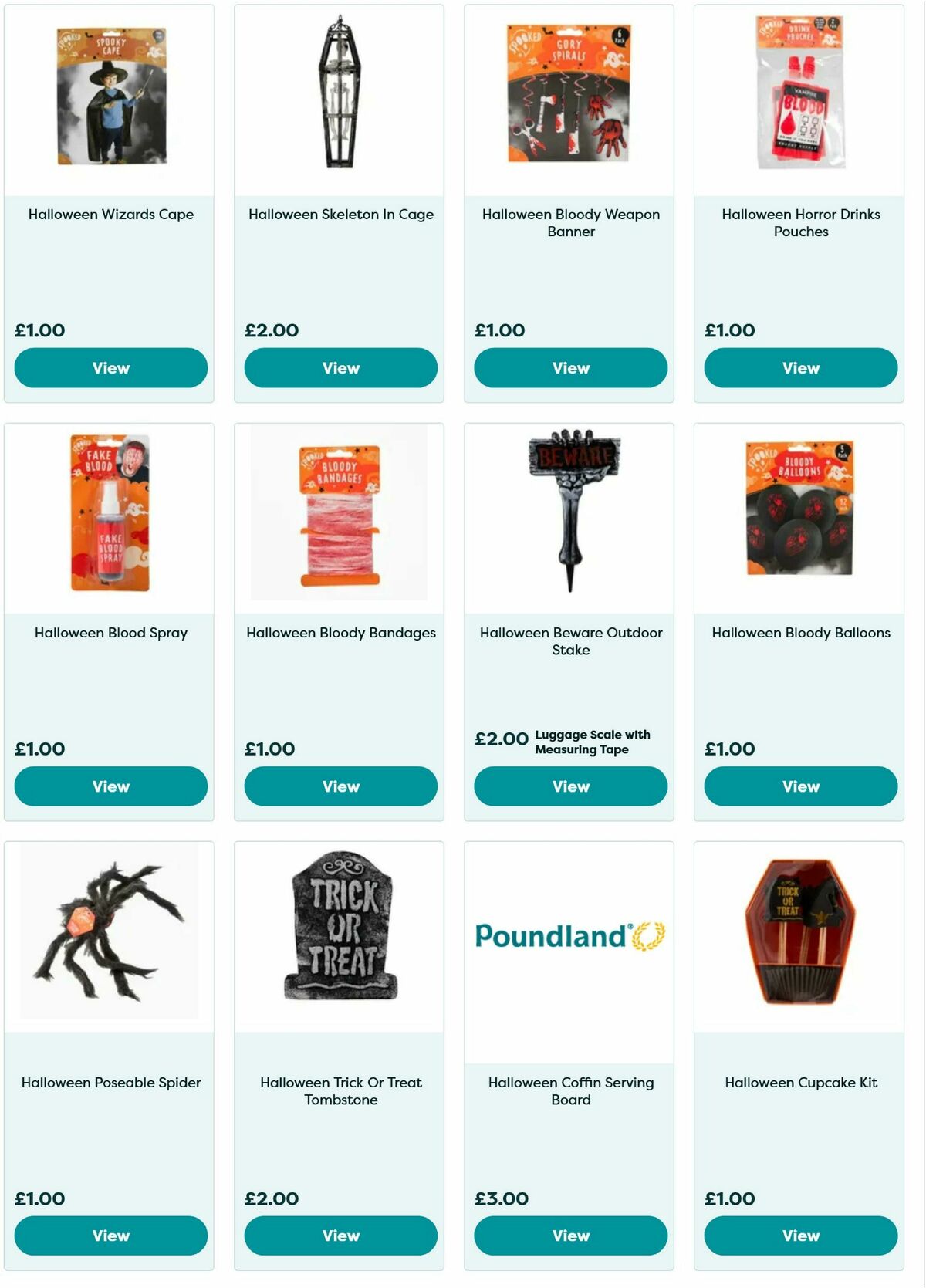 Poundland Halloween Offers from 24 September