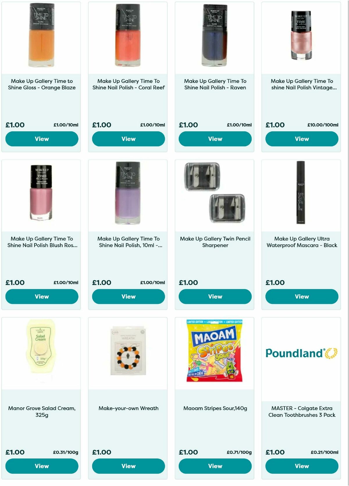 Poundland Offers from 3 October