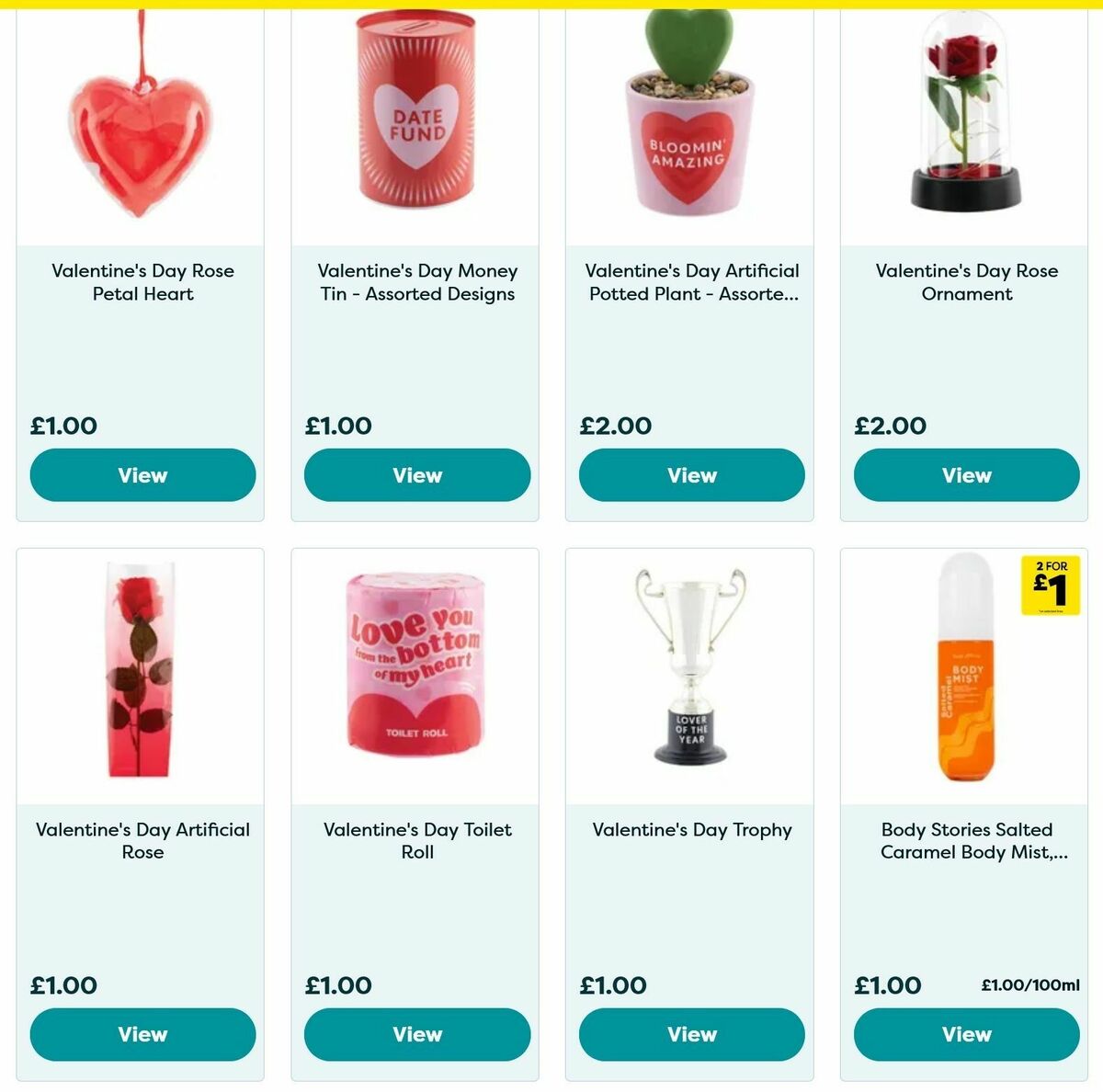 Poundland Valentine's Day Offers from 20 January