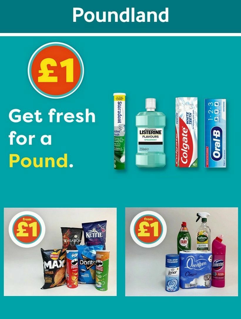 Poundland Offers from 16 April
