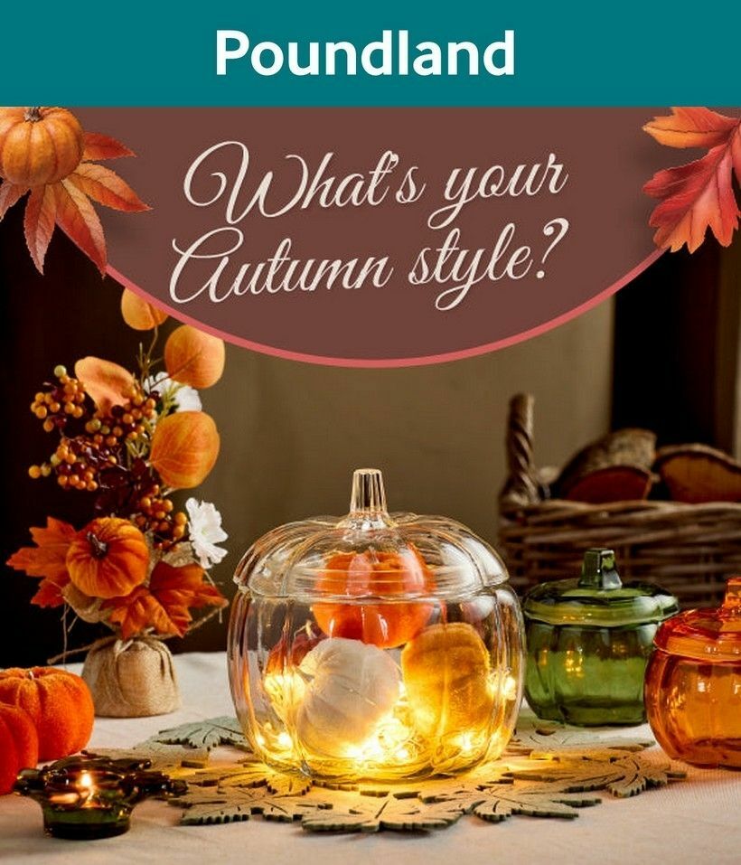 Poundland Autumn Living Offers from 10 August