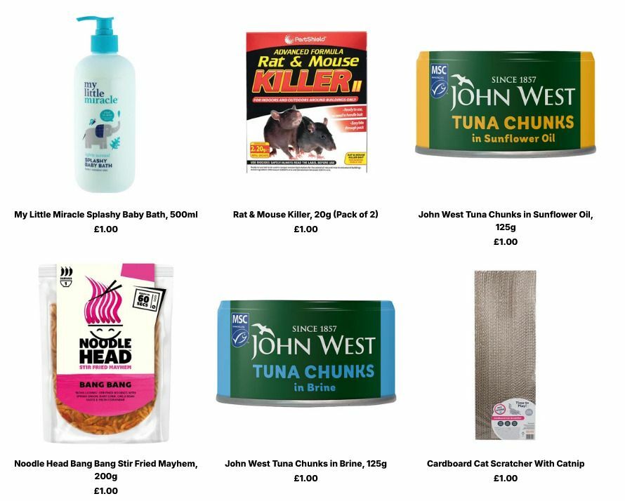 Poundland Offers from 10 August