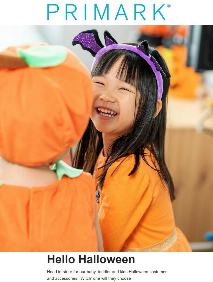 Primark Hello Halloween Offers from 7 October