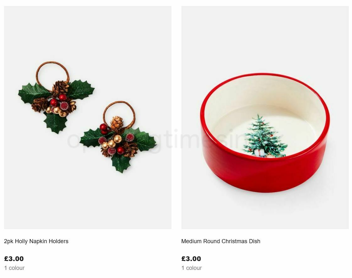 Primark Nostalgic Christmas Decor Offers from 1 November
