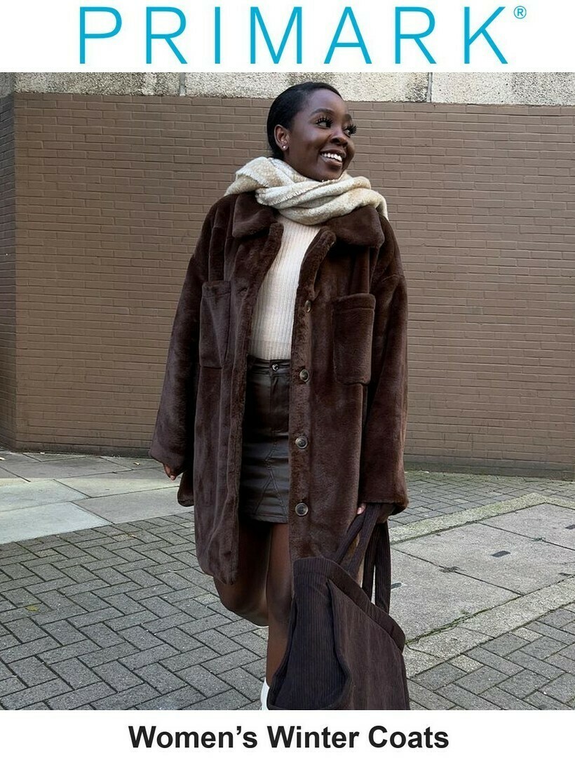 Primark Women's Winter Coats Offers from 3 December