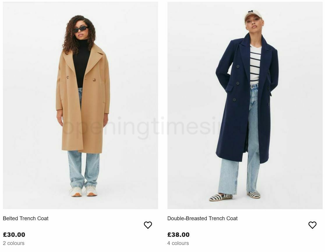 Primark Women's Winter Coats Offers from 3 December