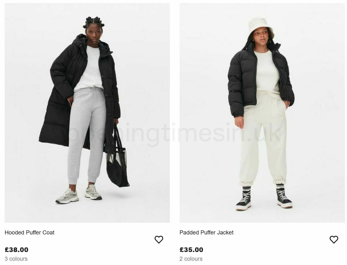 Primark Women's Winter Coats Offers from 3 December