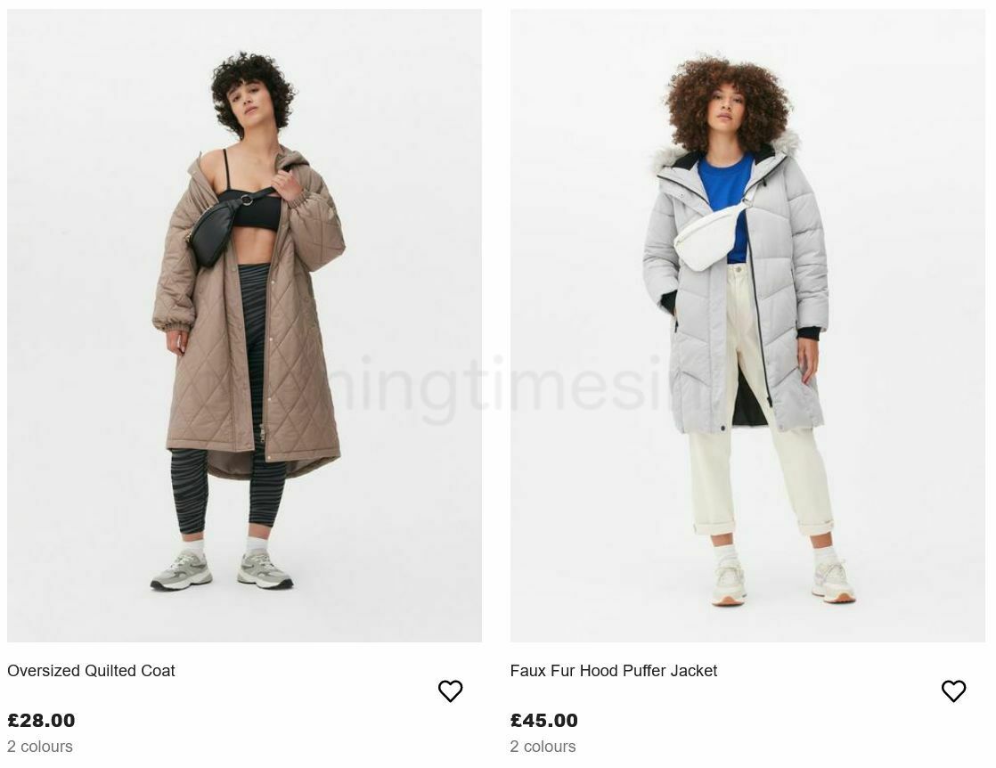 Primark Women's Winter Coats Offers from 3 December
