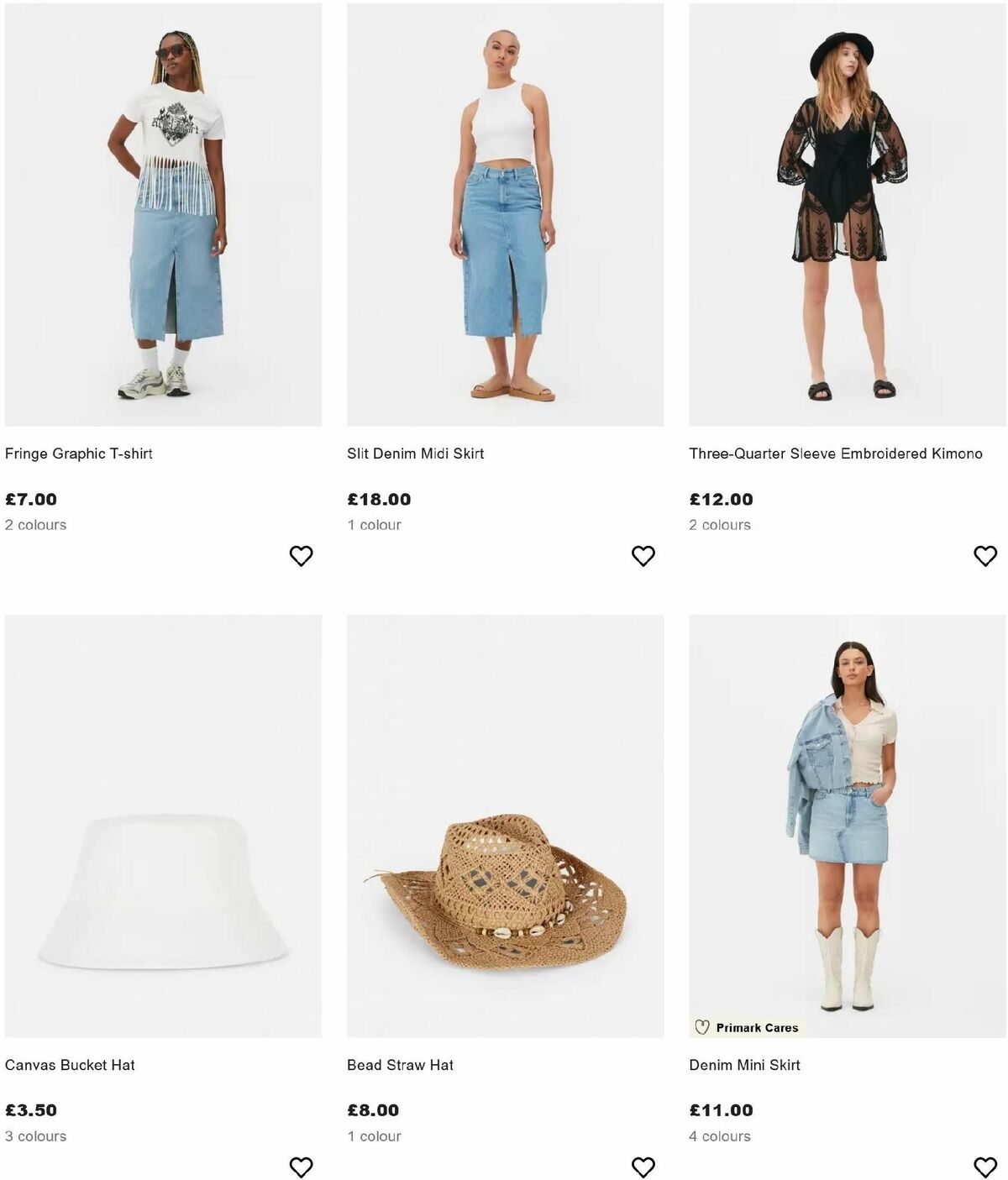 Primark Festival Looks Offers from 26 June