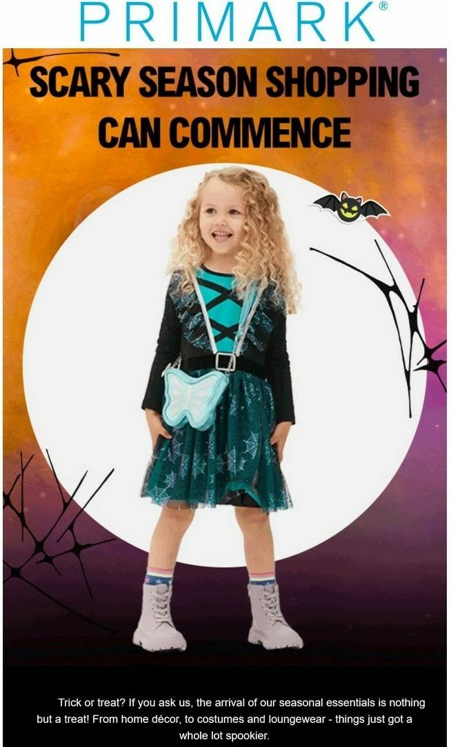Primark Halloween Offers from 10 September