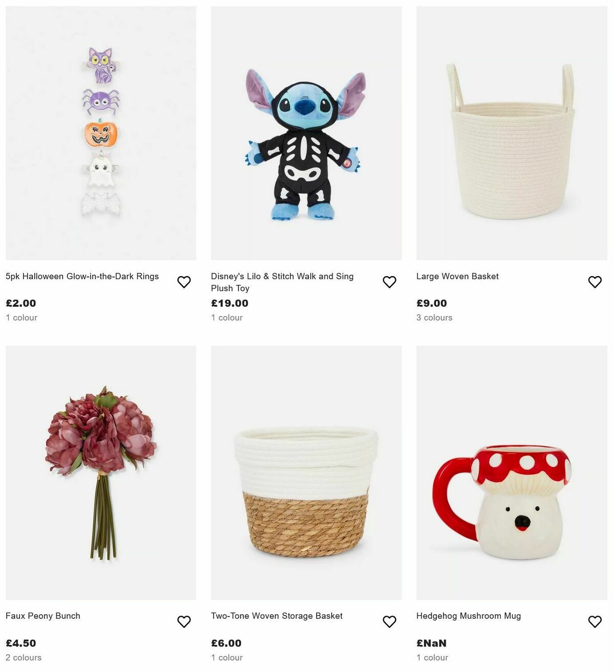 Primark Halloween Offers from 10 September