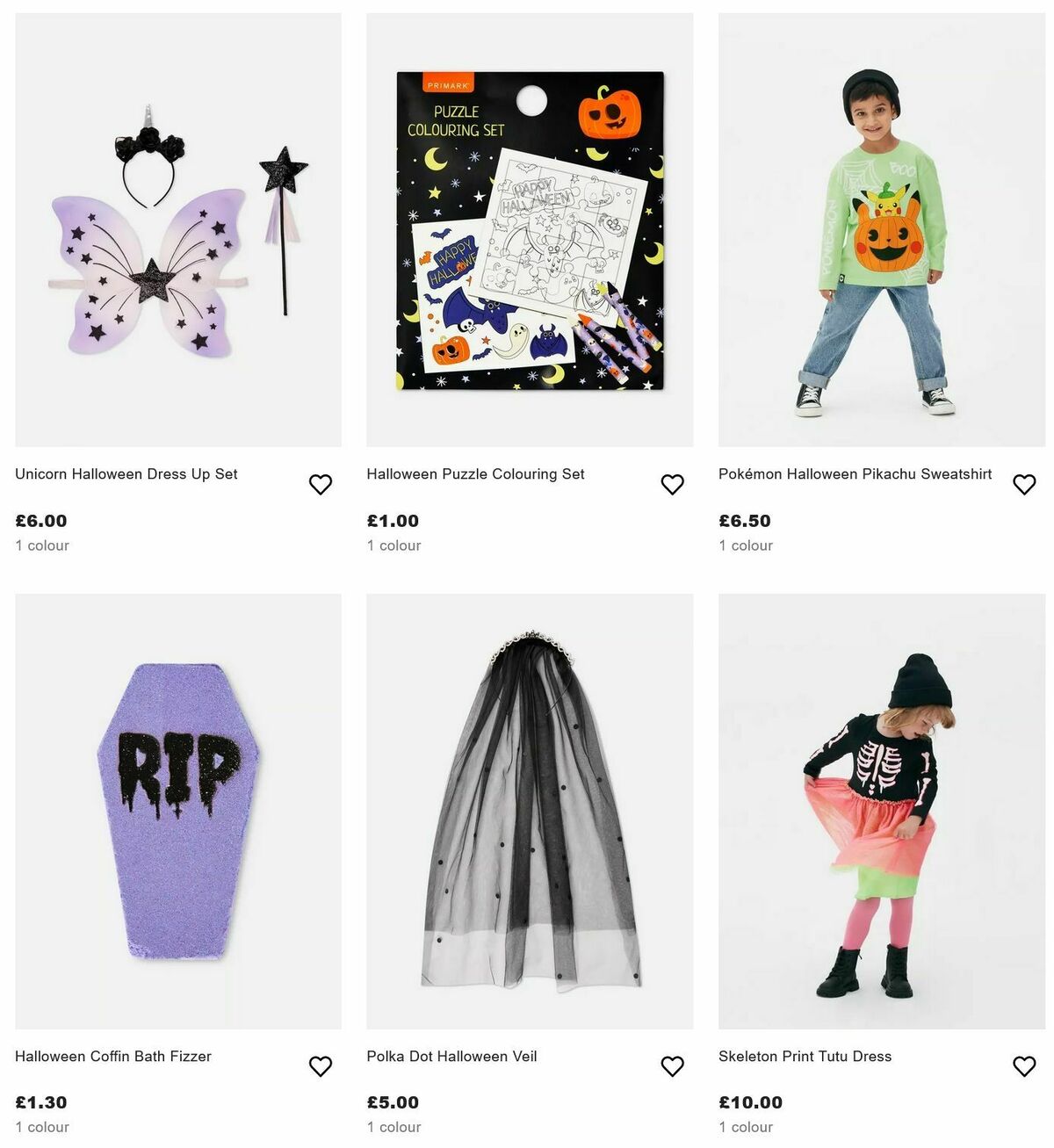 Primark Halloween Offers from 10 September