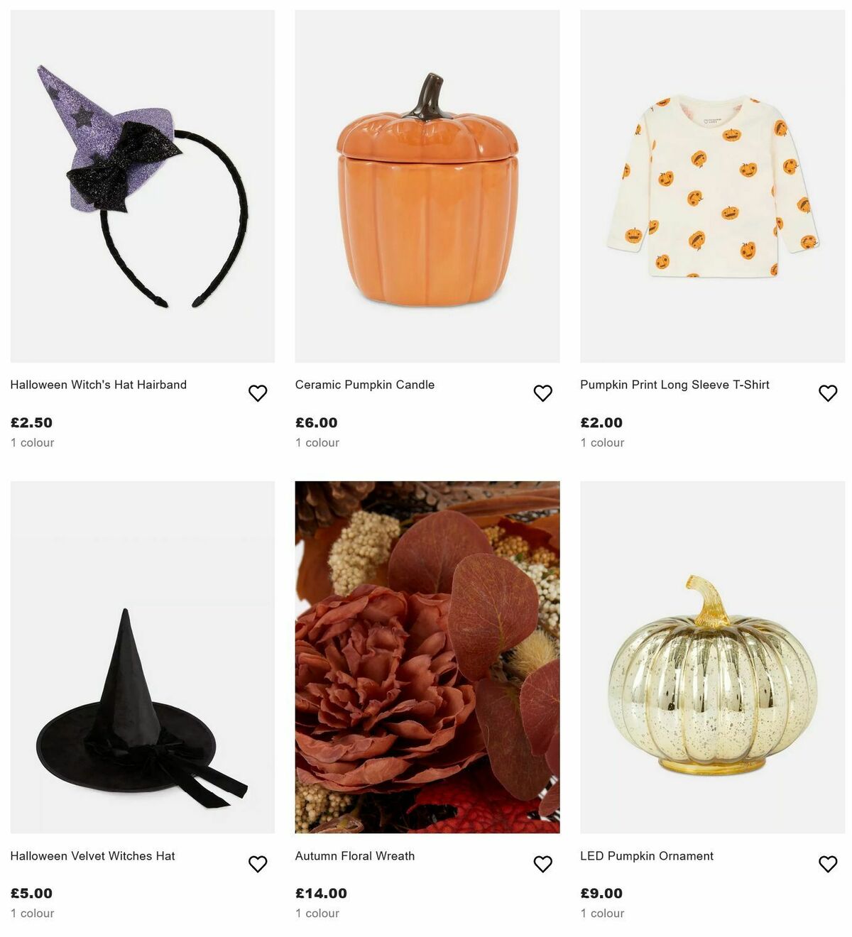 Primark Halloween Offers from 10 September