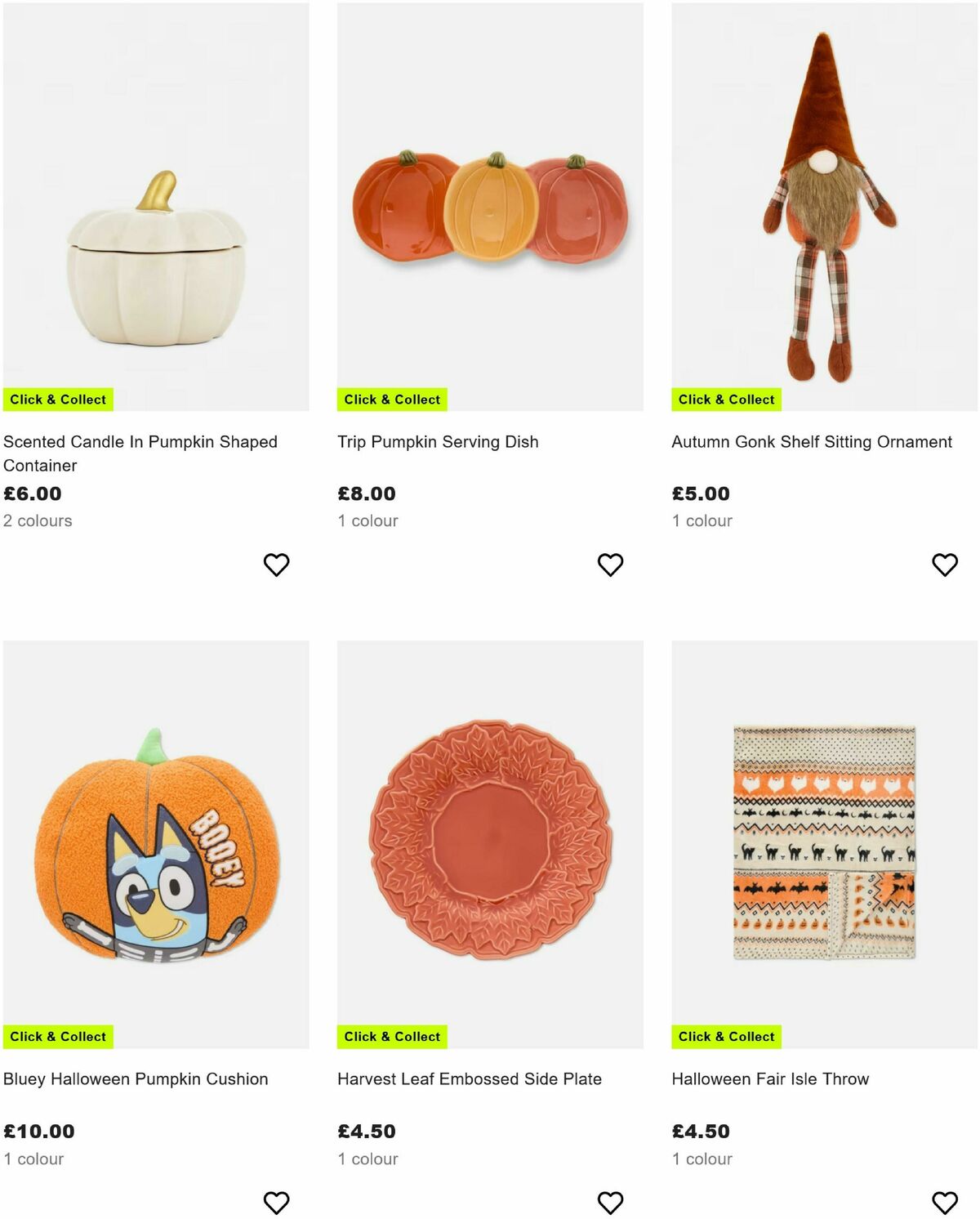 Primark Autumn Offers from 15 August
