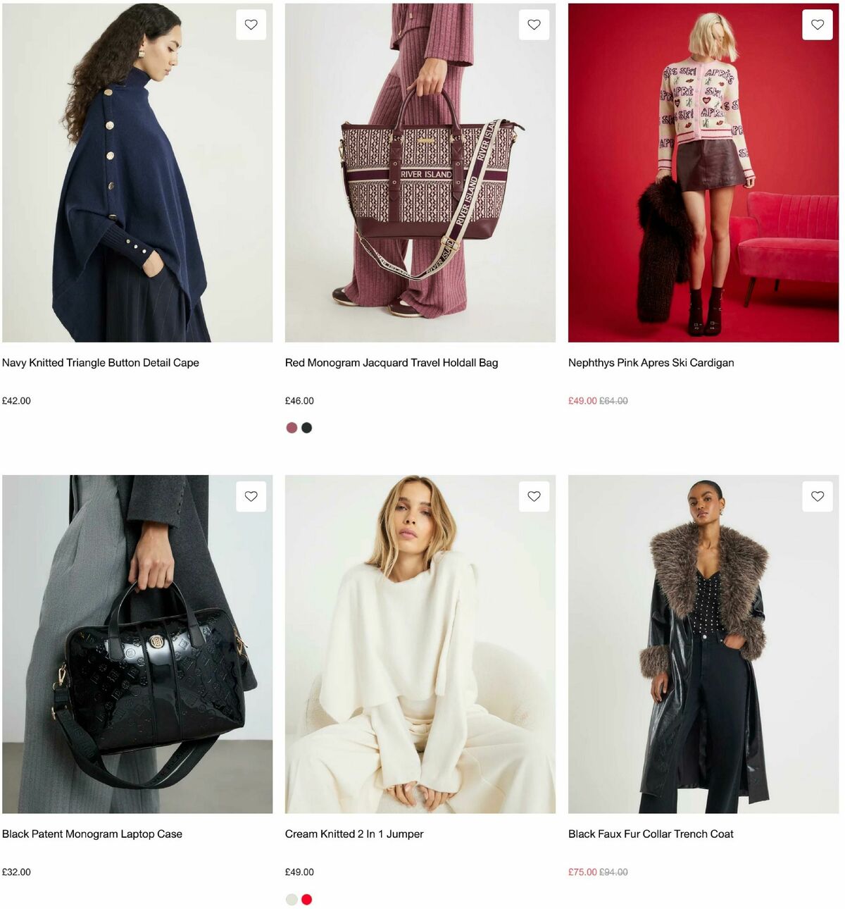 River Island Offers from 3 December