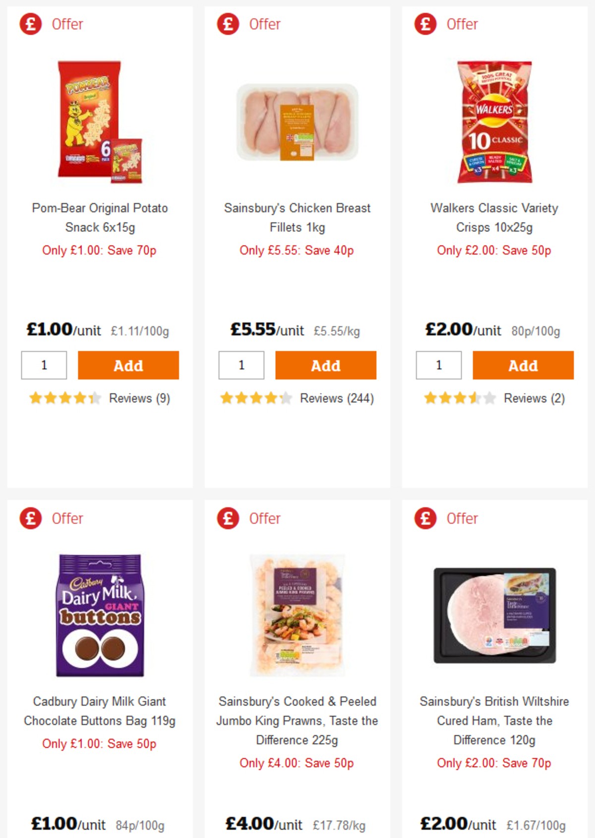 Sainsbury's Offers from 29 March