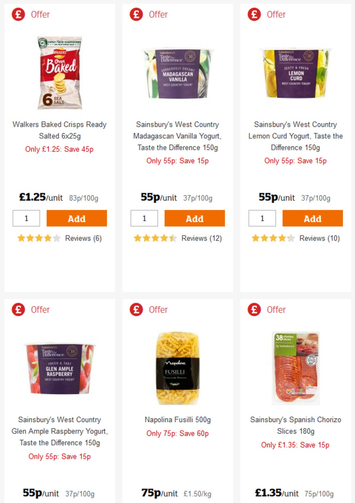 Sainsbury's Offers from 5 April