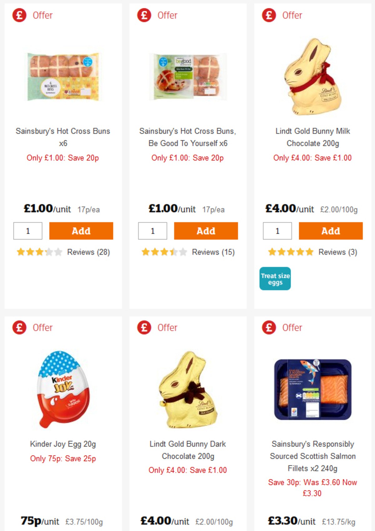 Sainsbury's Offers from 12 April