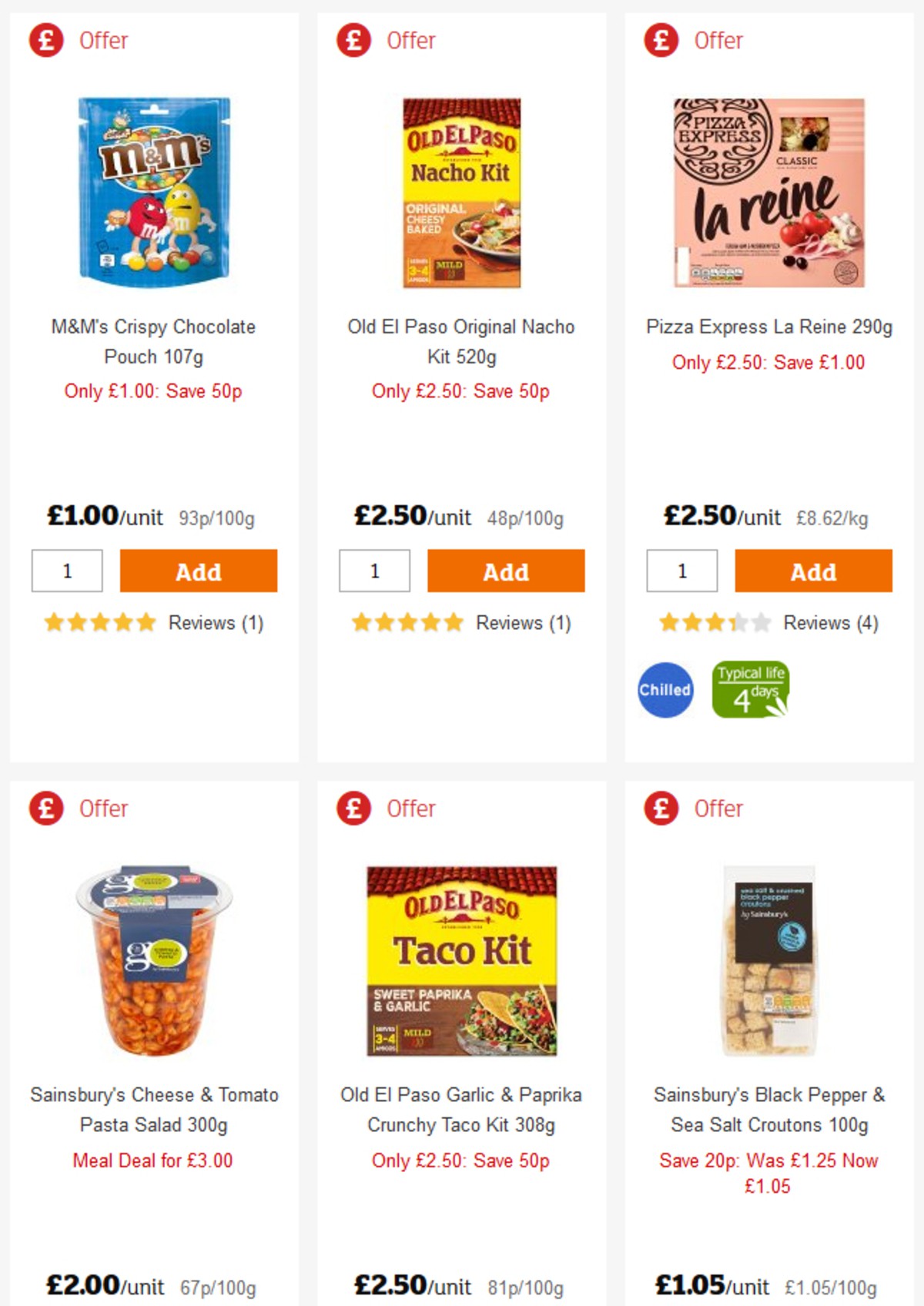 Sainsbury's Offers from 26 April