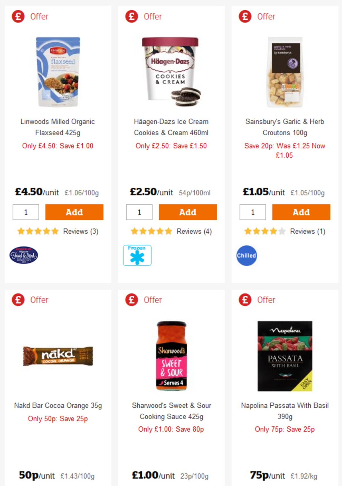 Sainsbury's Offers from 26 April