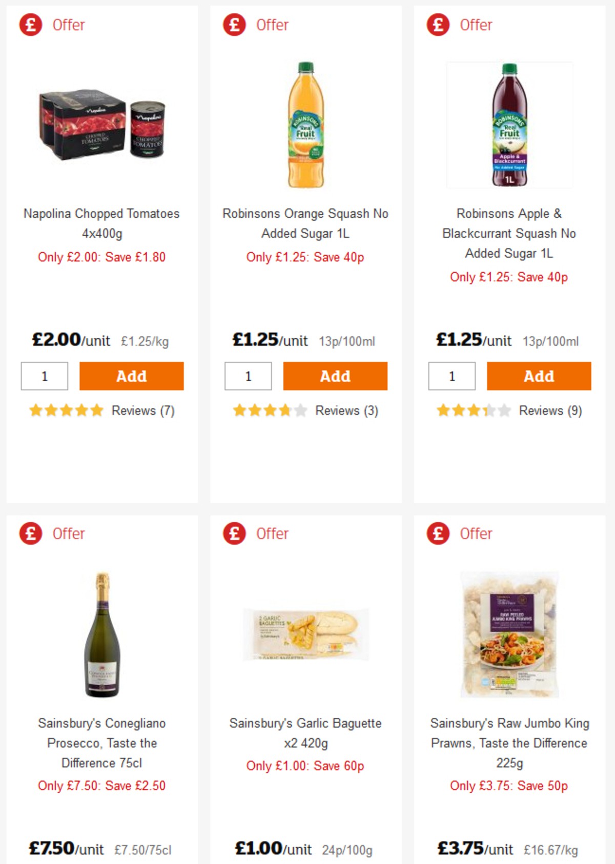 Sainsbury's Offers from 26 April