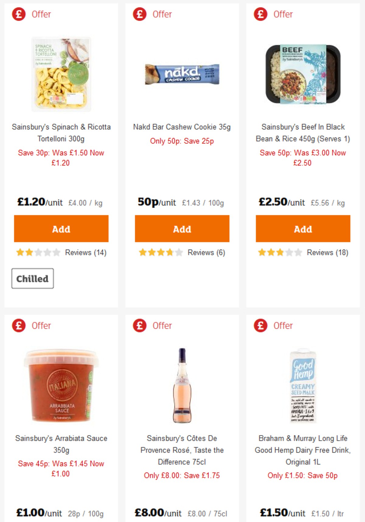 Sainsbury's Offers from 3 May