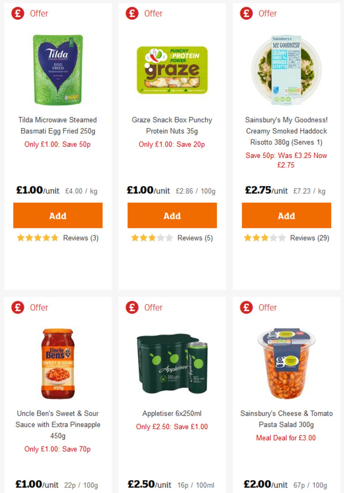 Sainsbury's Offers from 3 May