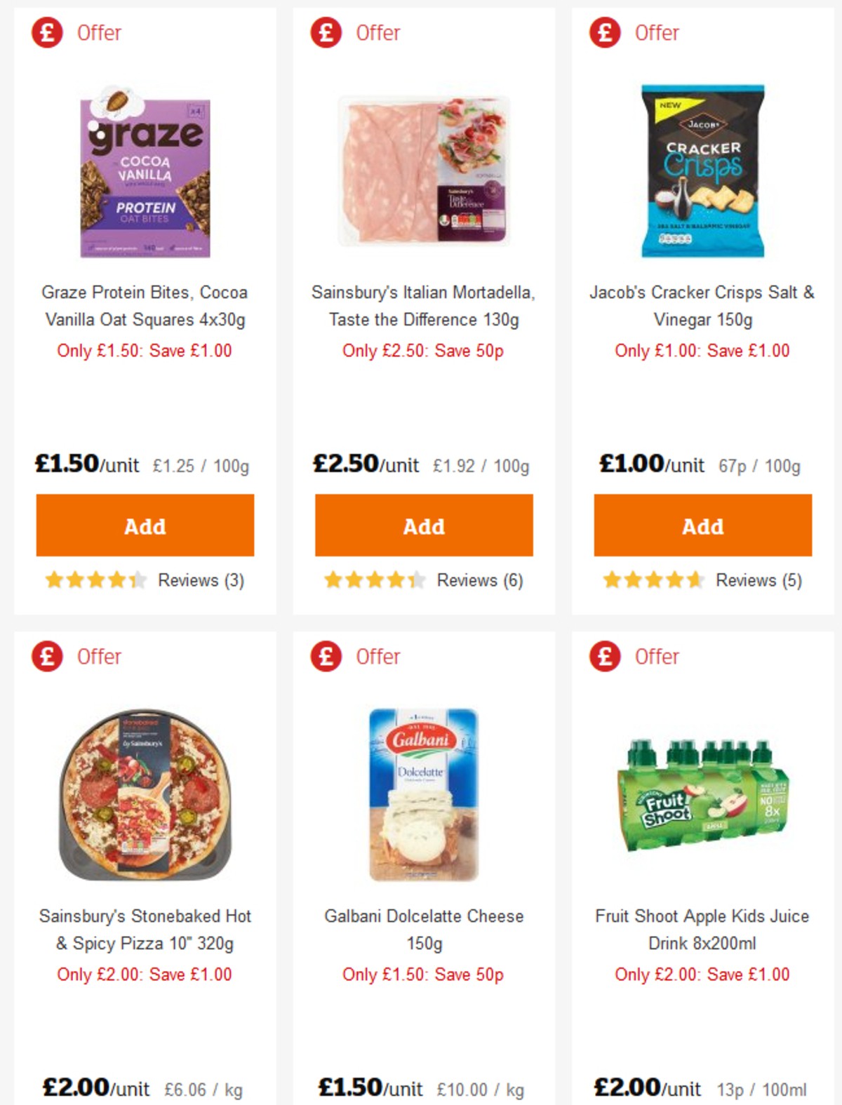 Sainsbury's Offers from 3 May
