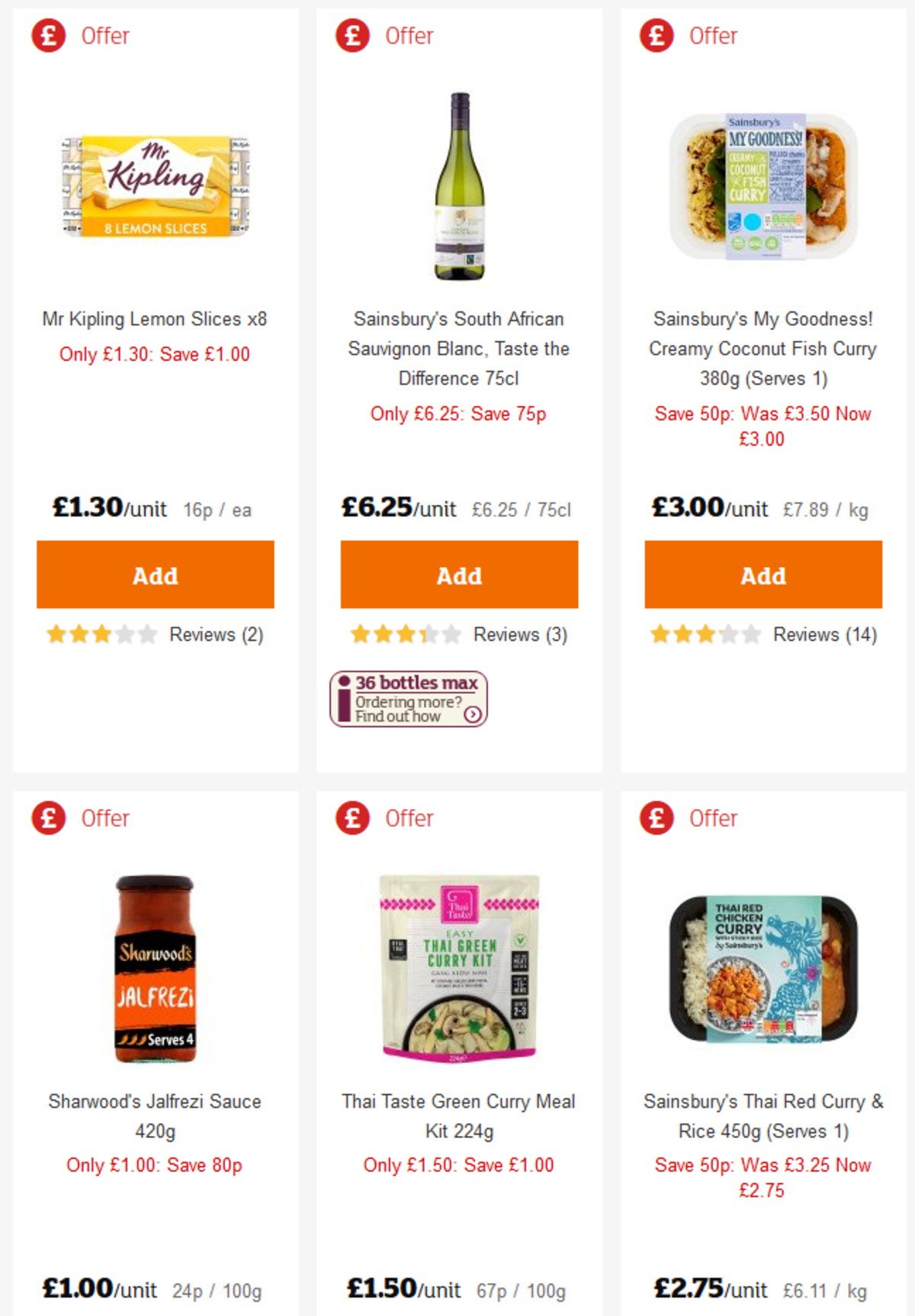 Sainsbury's Offers from 3 May