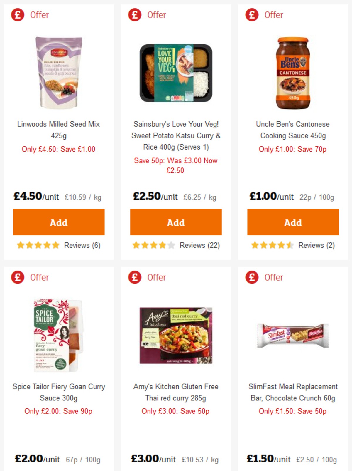 Sainsbury's Offers from 3 May