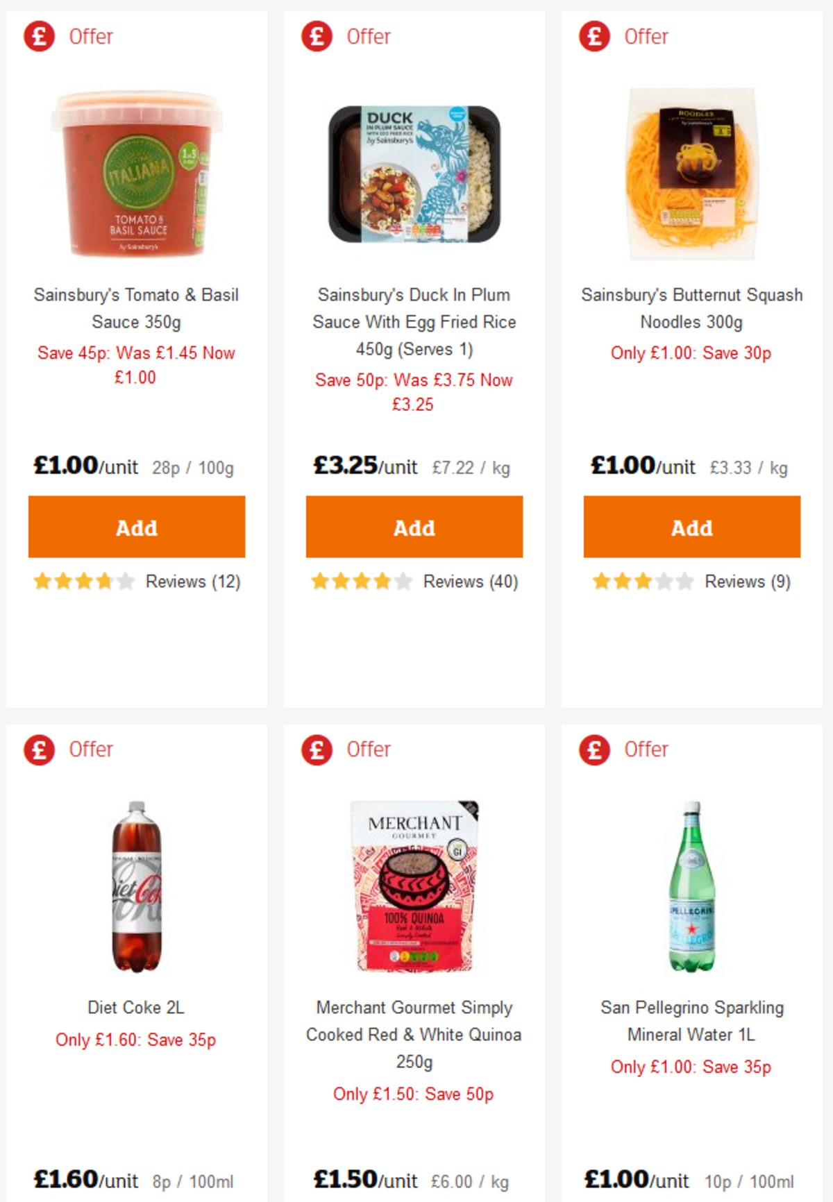Sainsbury's Offers from 3 May