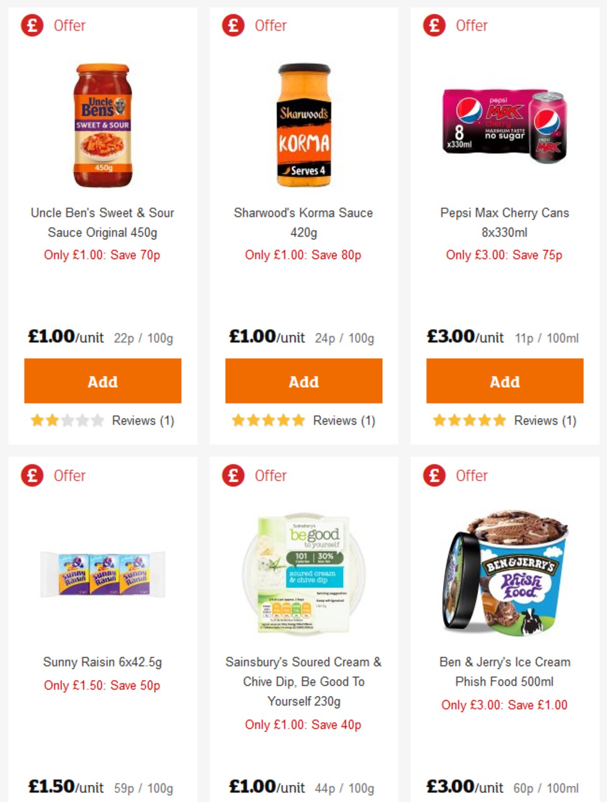 Sainsbury's Offers from 3 May