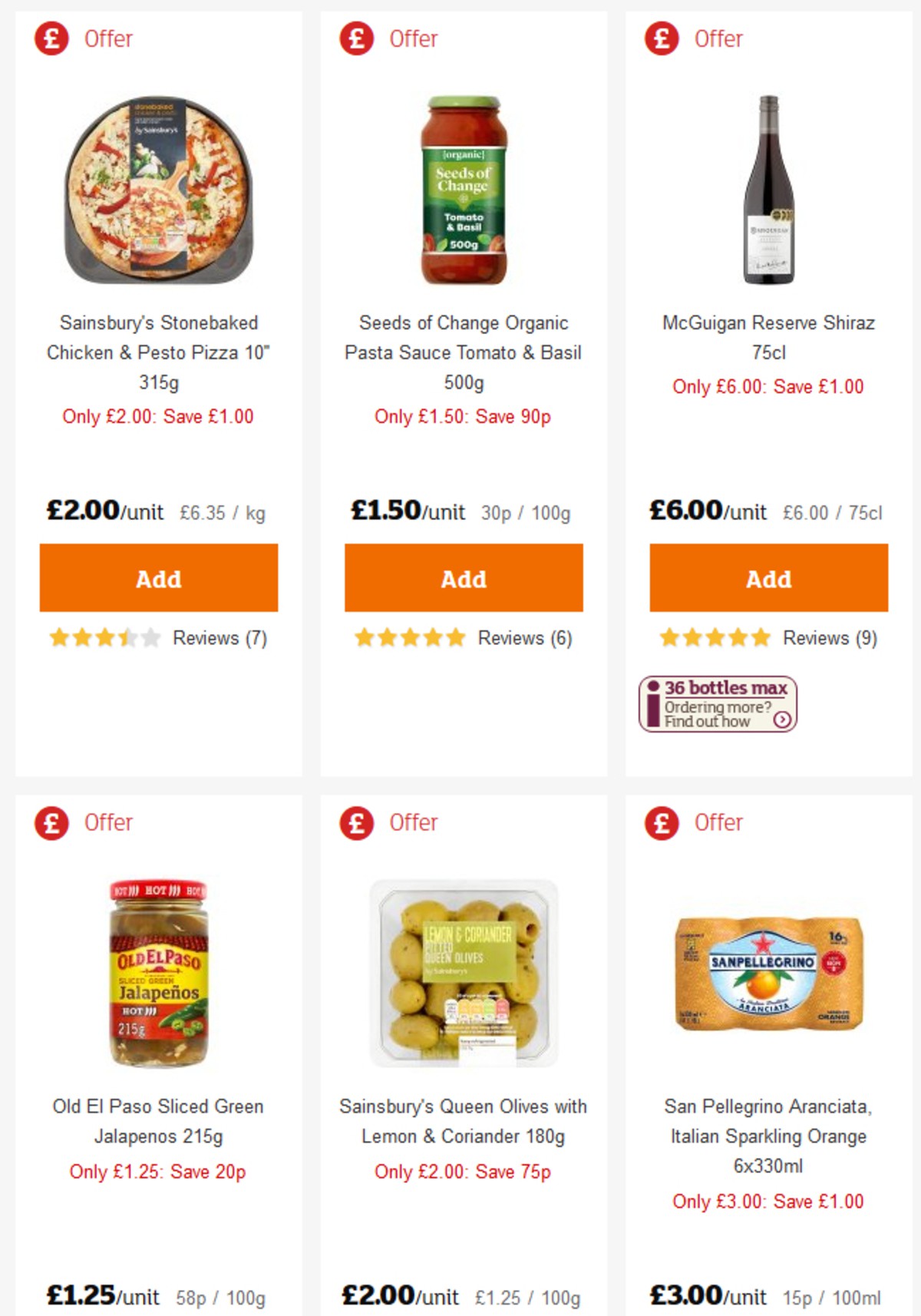 Sainsbury's Offers from 3 May