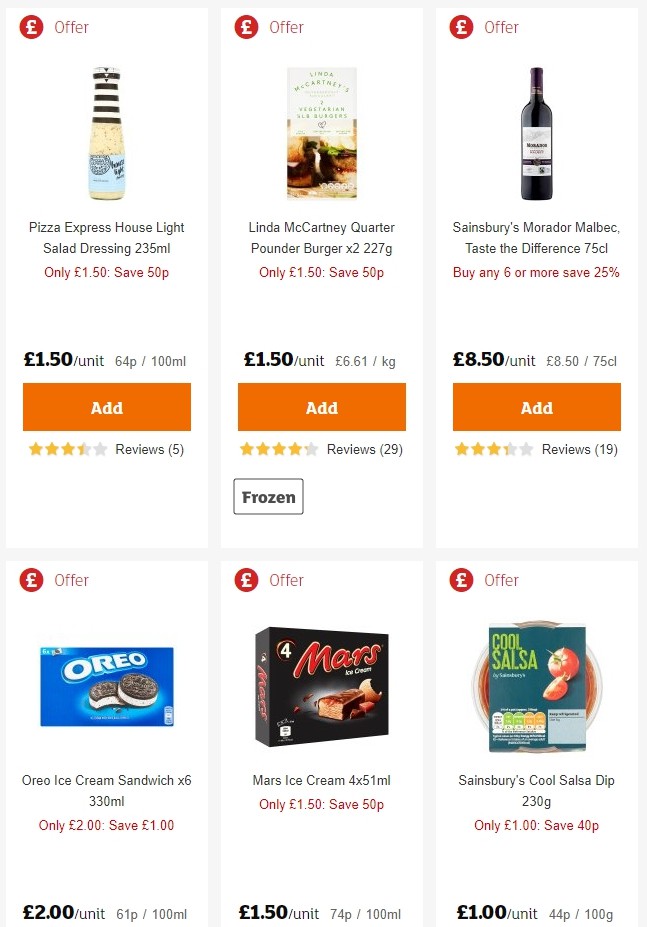 Sainsbury's Offers from 24 May