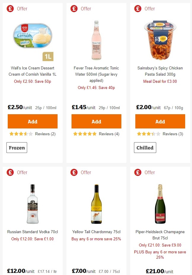 Sainsbury's Offers from 24 May