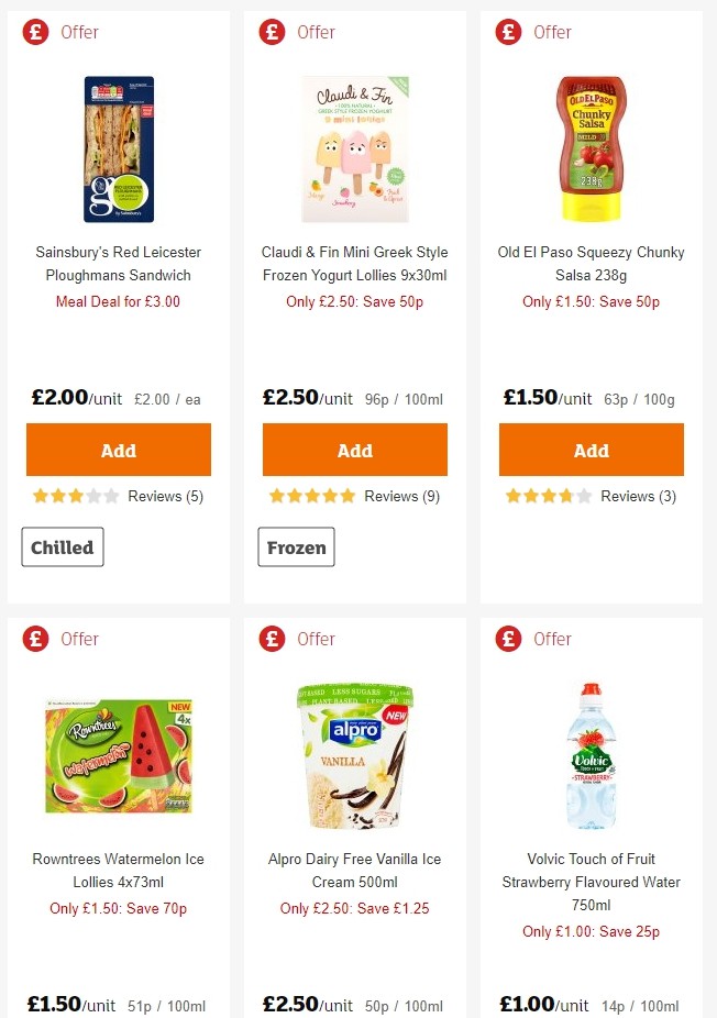 Sainsbury's Offers from 24 May