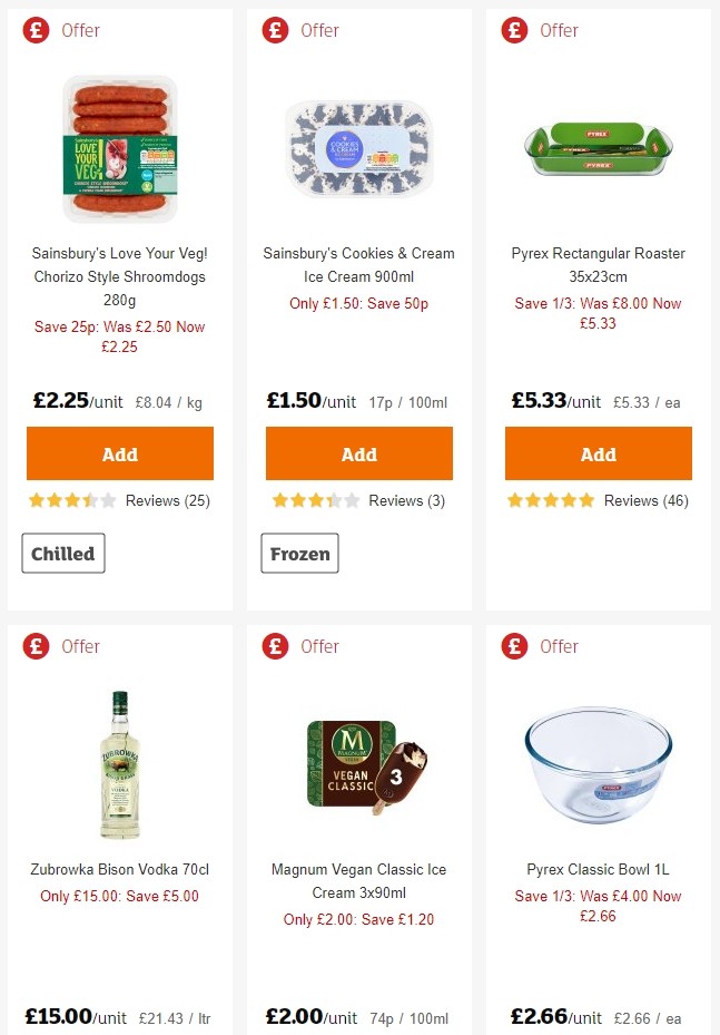 Sainsbury's Offers from 24 May
